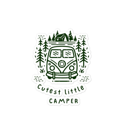 Cutest Little Camper sticker