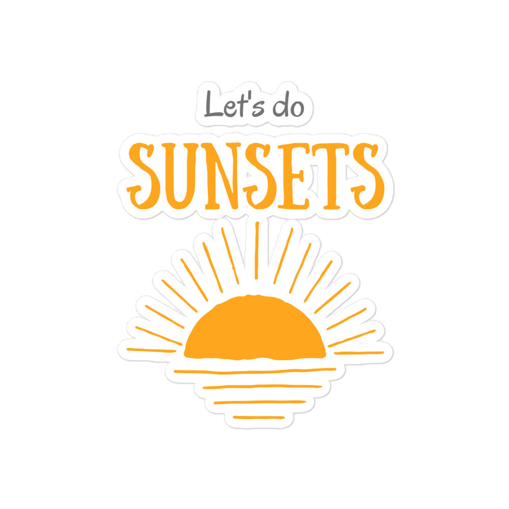 Let's do Sunset sticker - Wander Trails