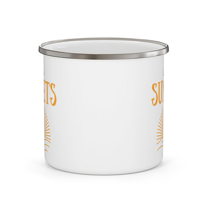 Let's do Sunsets Enamel Camping Mug - Wander Trails