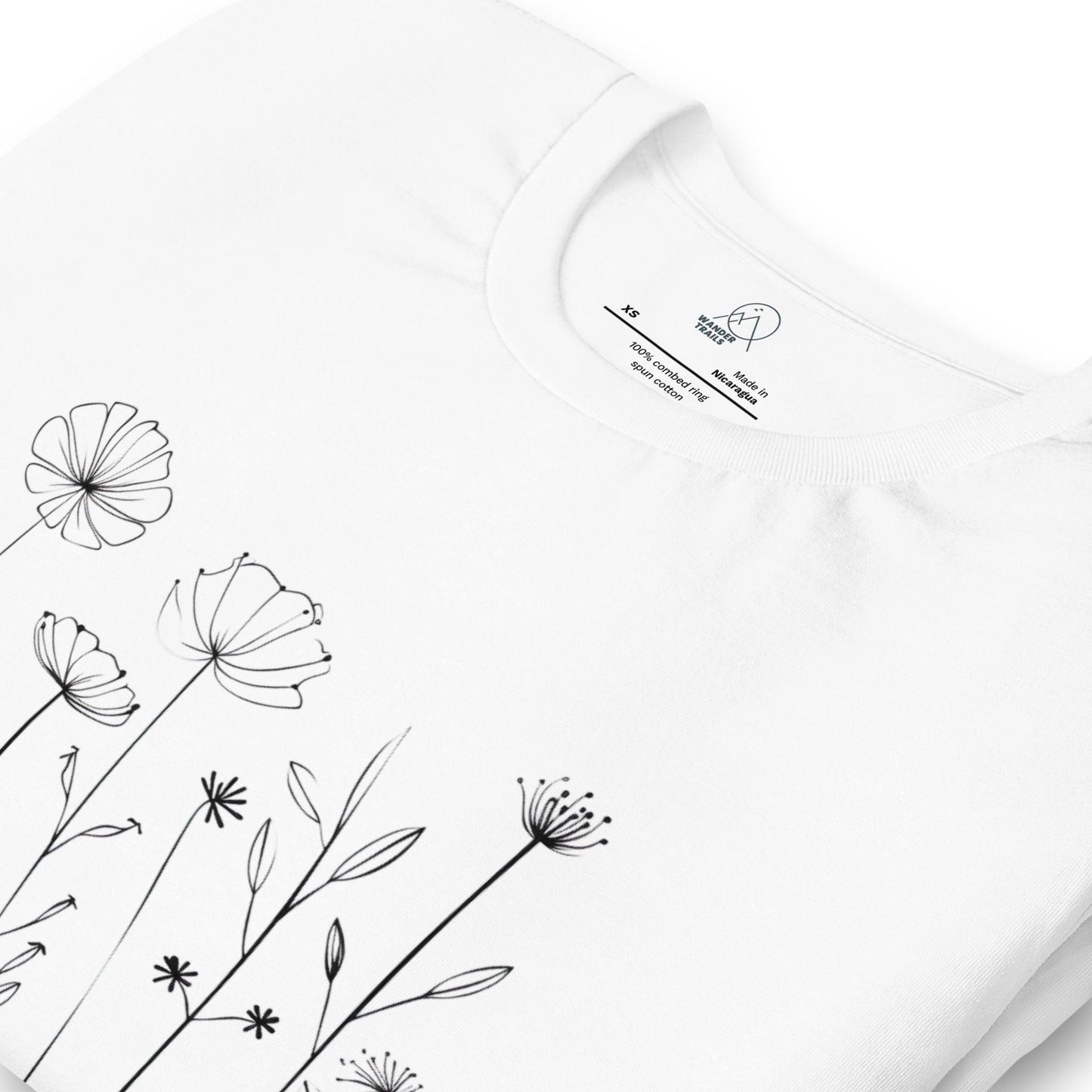 Minimalist Flowers Unisex T-shirt - Wander Trails