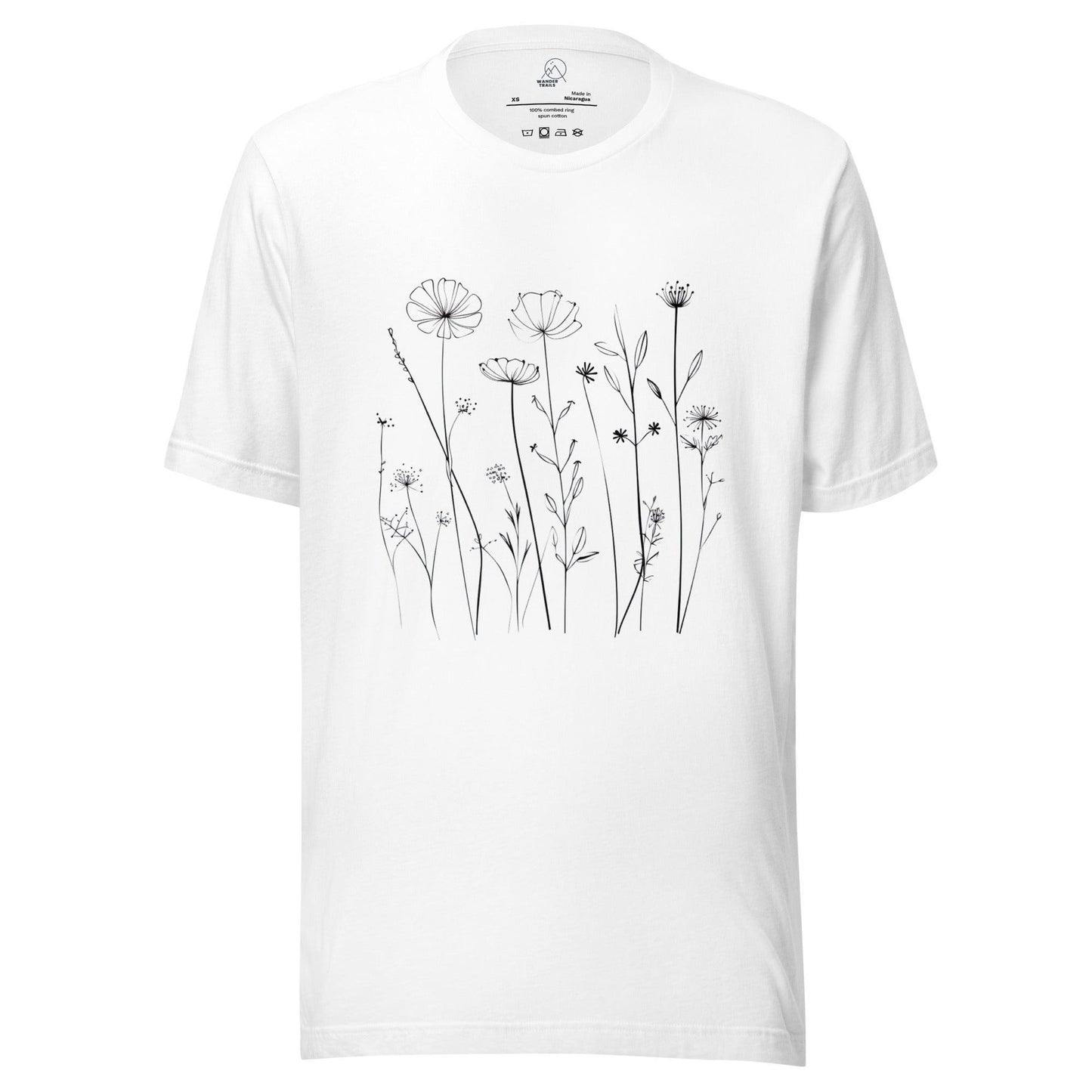 Minimalist Flowers Unisex T-shirt - Wander Trails