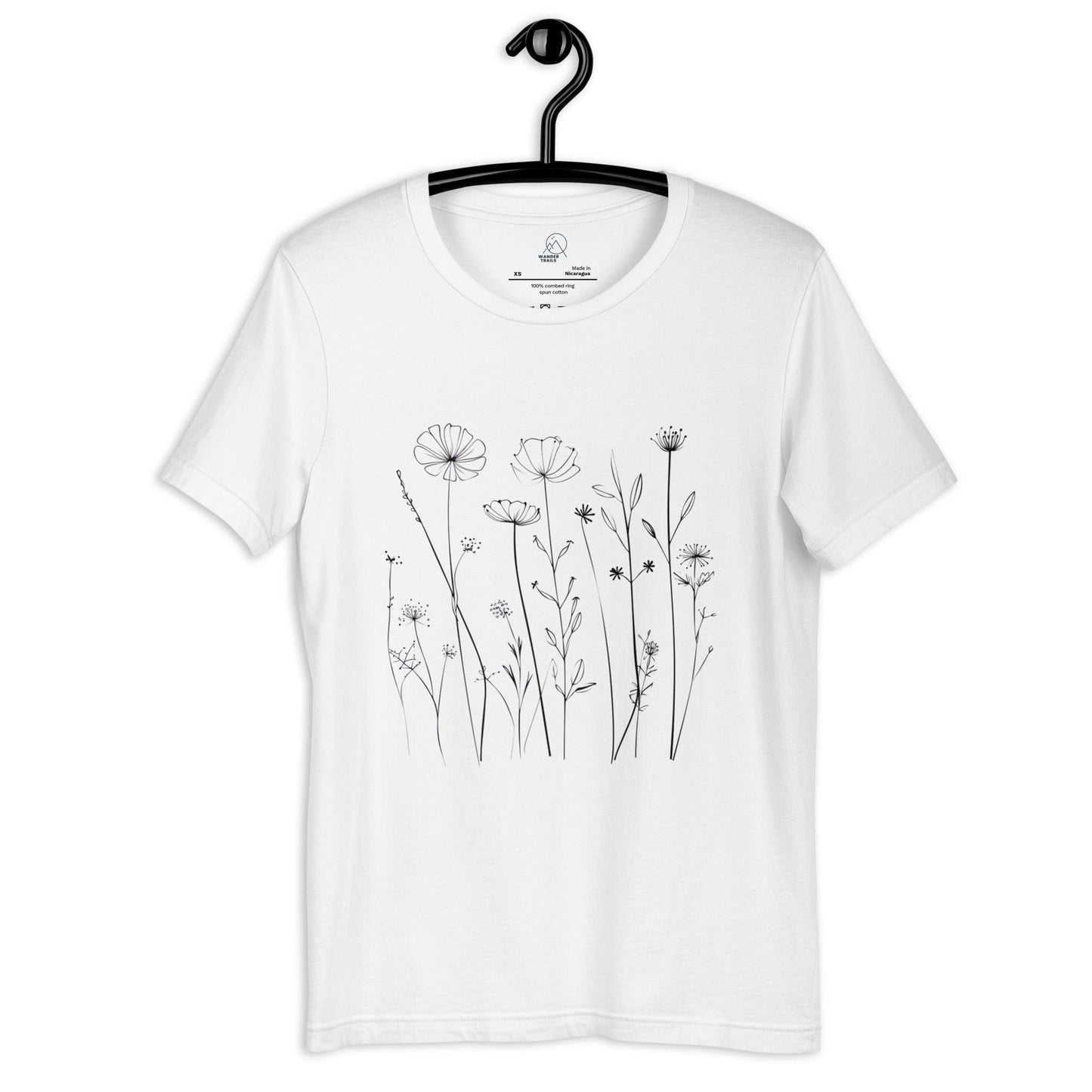 Minimalist Flowers Unisex T-shirt - Wander Trails