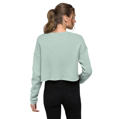 Mountain Wanderer Cropped Sweatshirt - Dusty Blue - Wander Trails