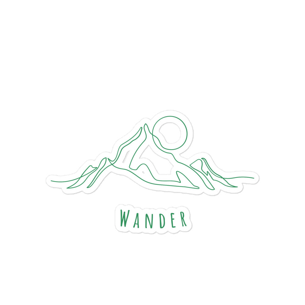 Mountain Wanderer sticker - Wander Trails