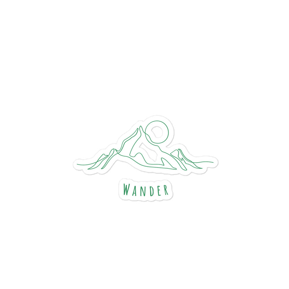 Mountain Wanderer sticker - Wander Trails