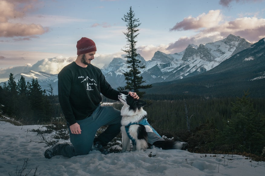 Peaks and Paws Unisex organic sweatshirt - Wander Trails