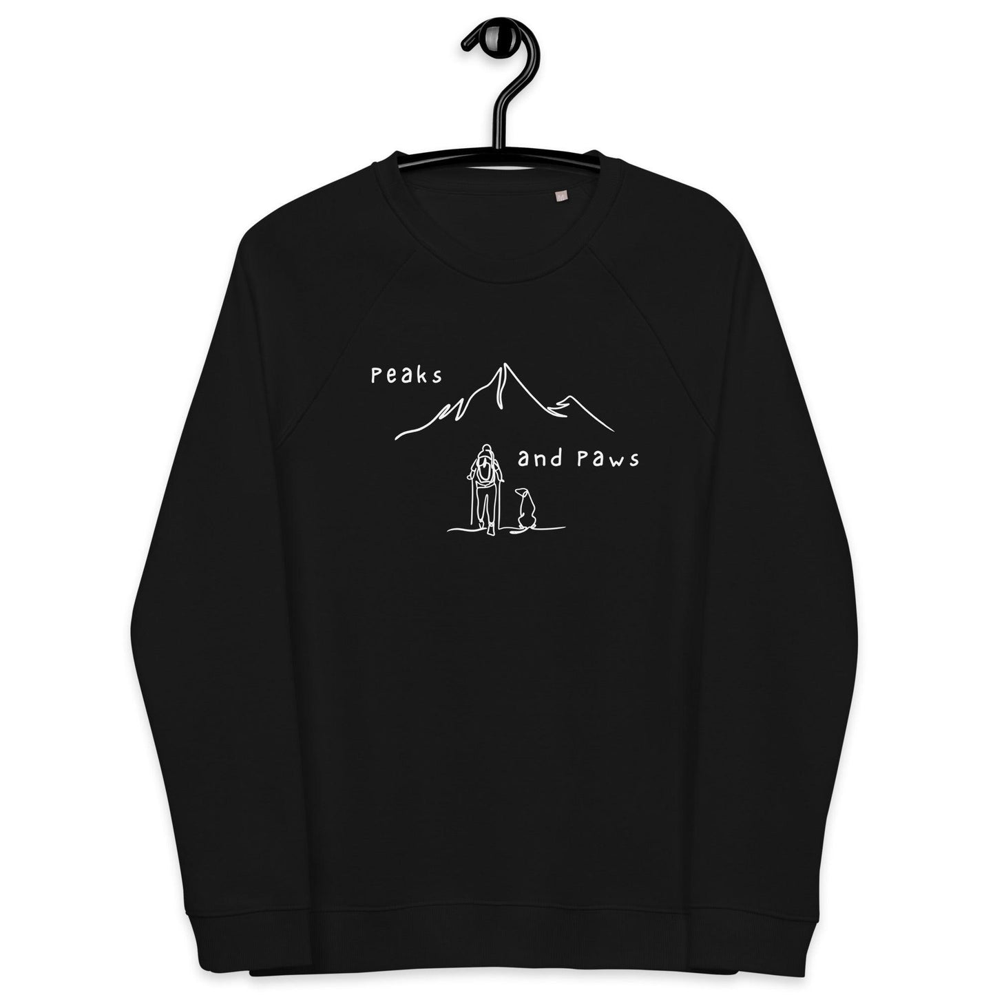 Peaks and Paws Unisex organic sweatshirt - Wander Trails