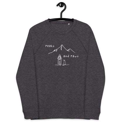 Peaks and Paws Unisex organic sweatshirt - Wander Trails