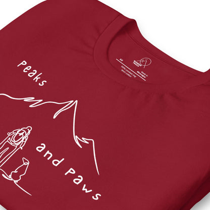 Peaks and Paws Unisex t-shirt - Wander Trails