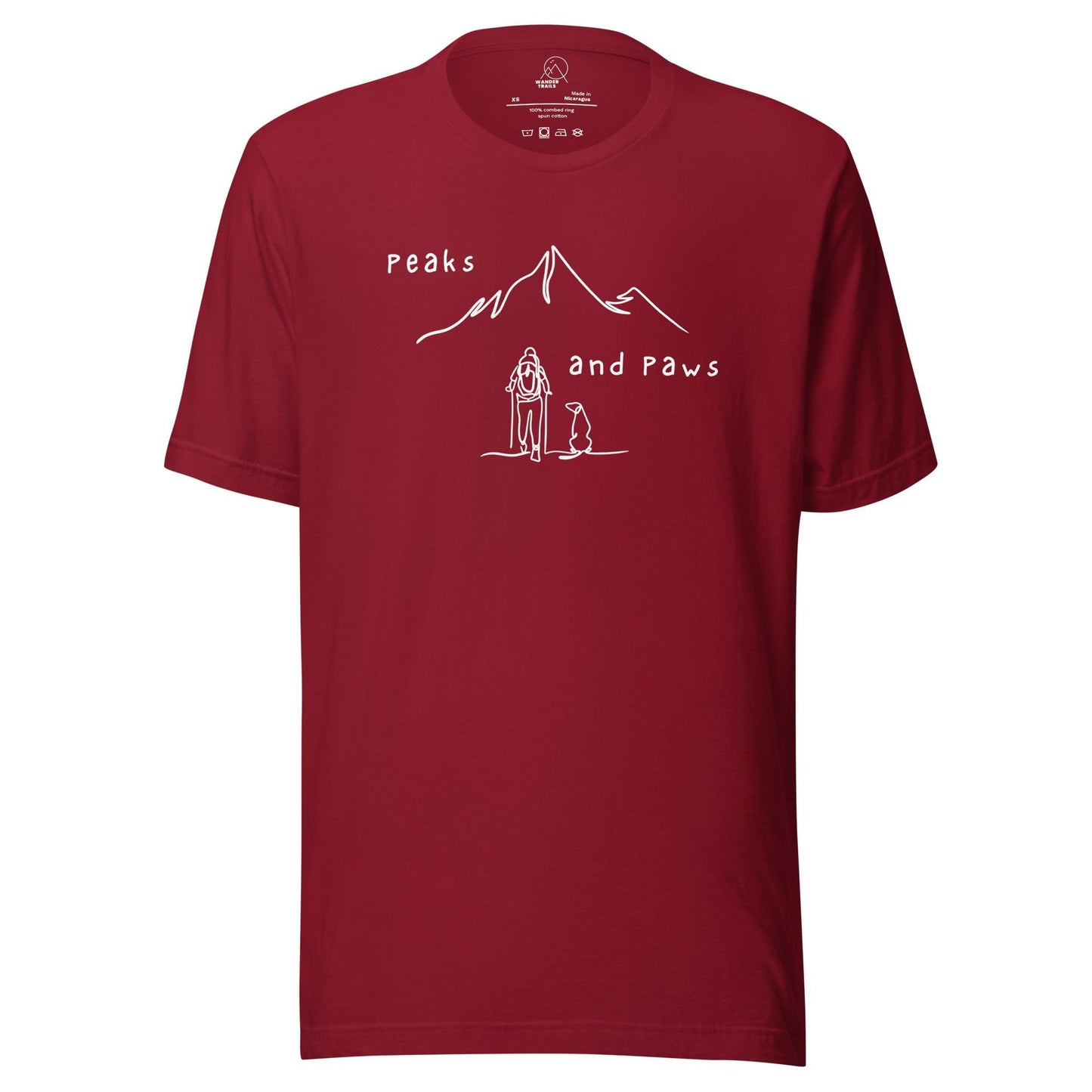 Peaks and Paws Unisex t-shirt - Wander Trails