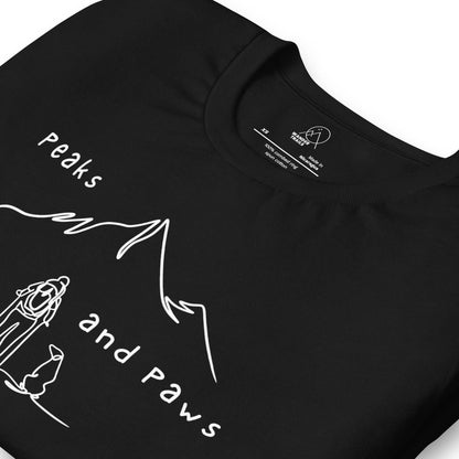 Peaks and Paws Unisex t-shirt - Wander Trails