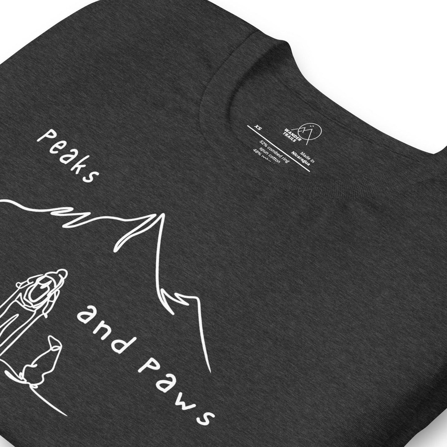 Peaks and Paws Unisex t-shirt - Wander Trails