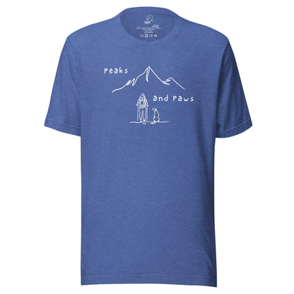 Peaks and Paws Unisex t-shirt - Wander Trails