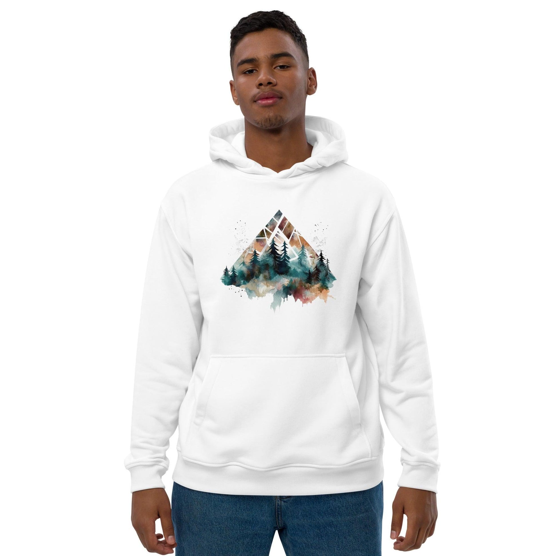 Watercolor Forest Premium eco hoodie.