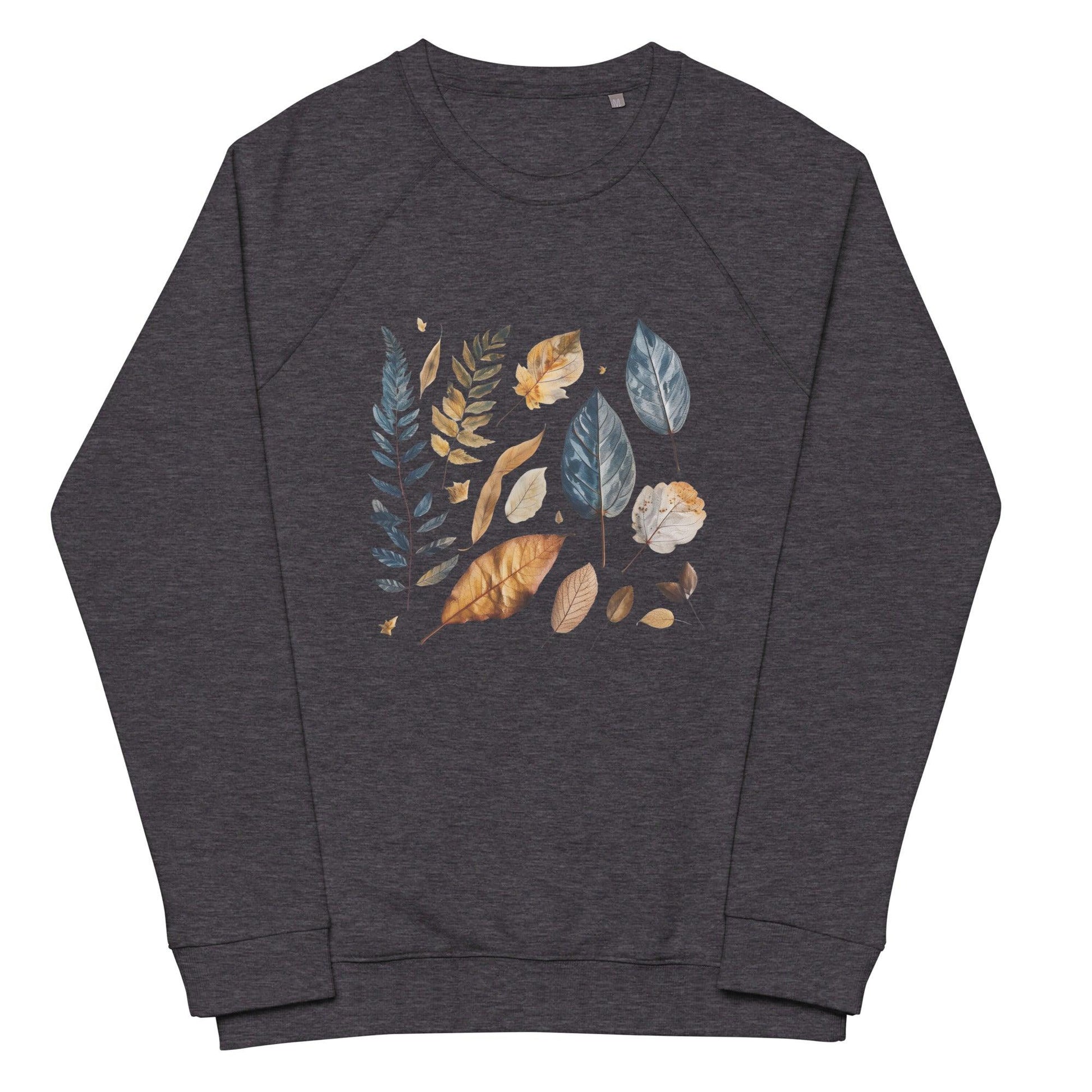 Pressed Fall leaves Unisex organic sweatshirt - Wander Trails