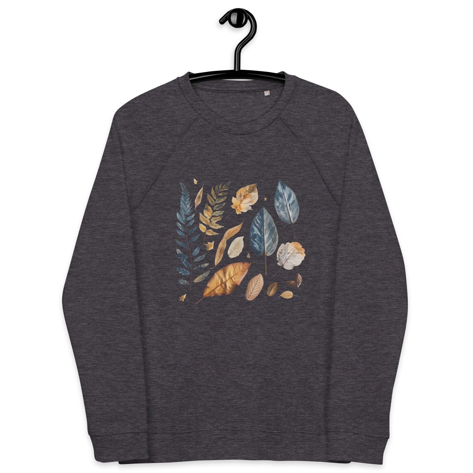 Pressed Fall leaves Unisex organic sweatshirt - Wander Trails