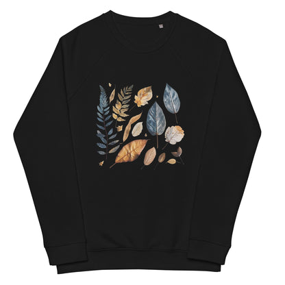 Pressed Fall leaves Unisex organic sweatshirt - Wander Trails