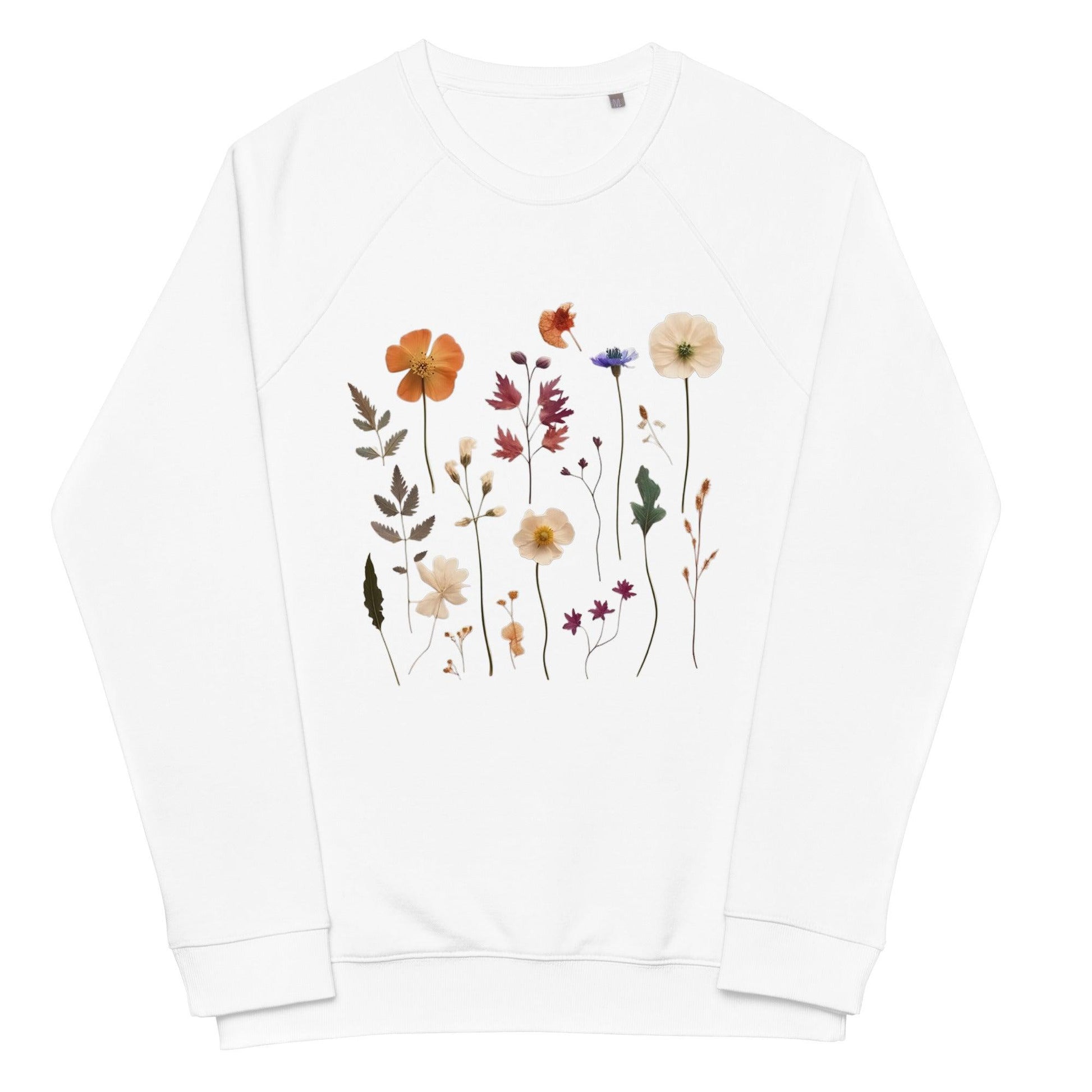 Pressed Wildflowers Unisex organic sweatshirt - Wander Trails