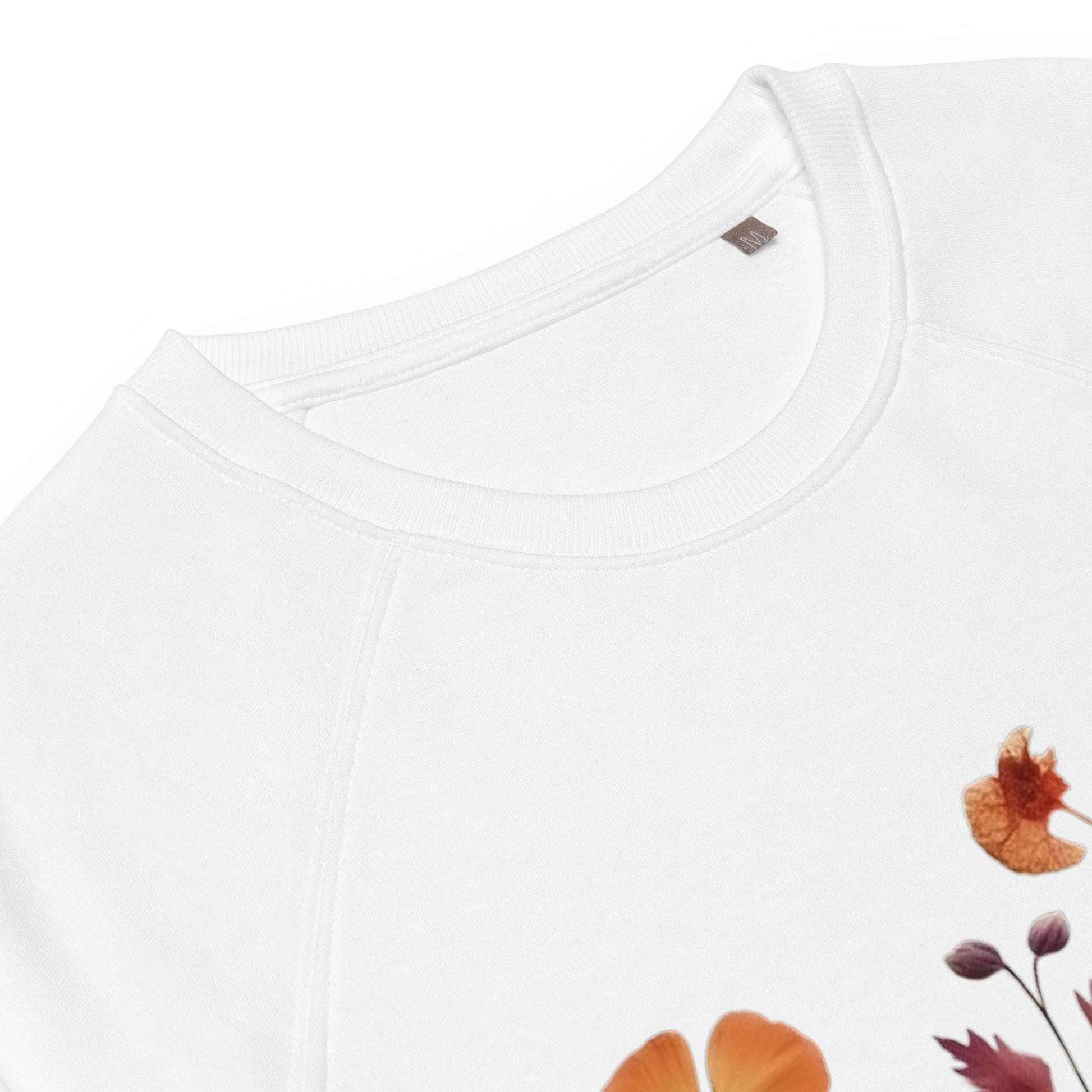 Pressed Wildflowers Unisex organic sweatshirt - Wander Trails