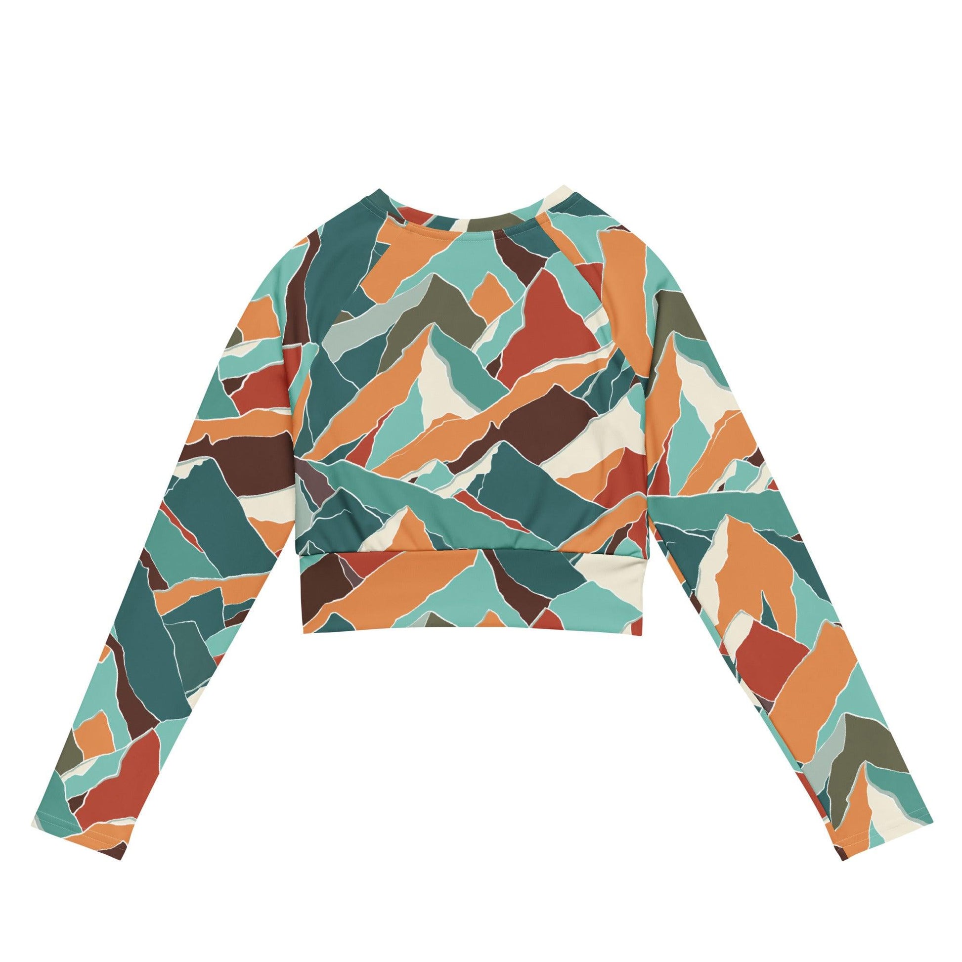 Recycled Mountain Camo Crop Top - Wander Trails