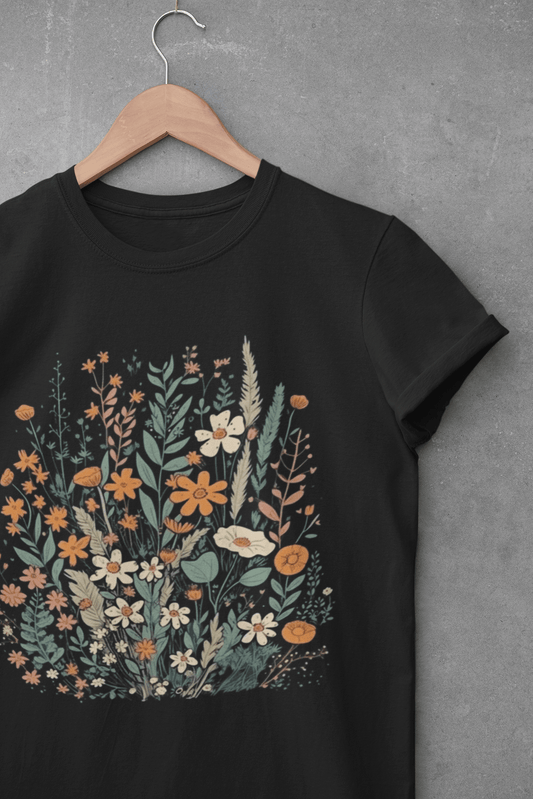 Retro Flowers Unisex T-shirt - Wander Trails