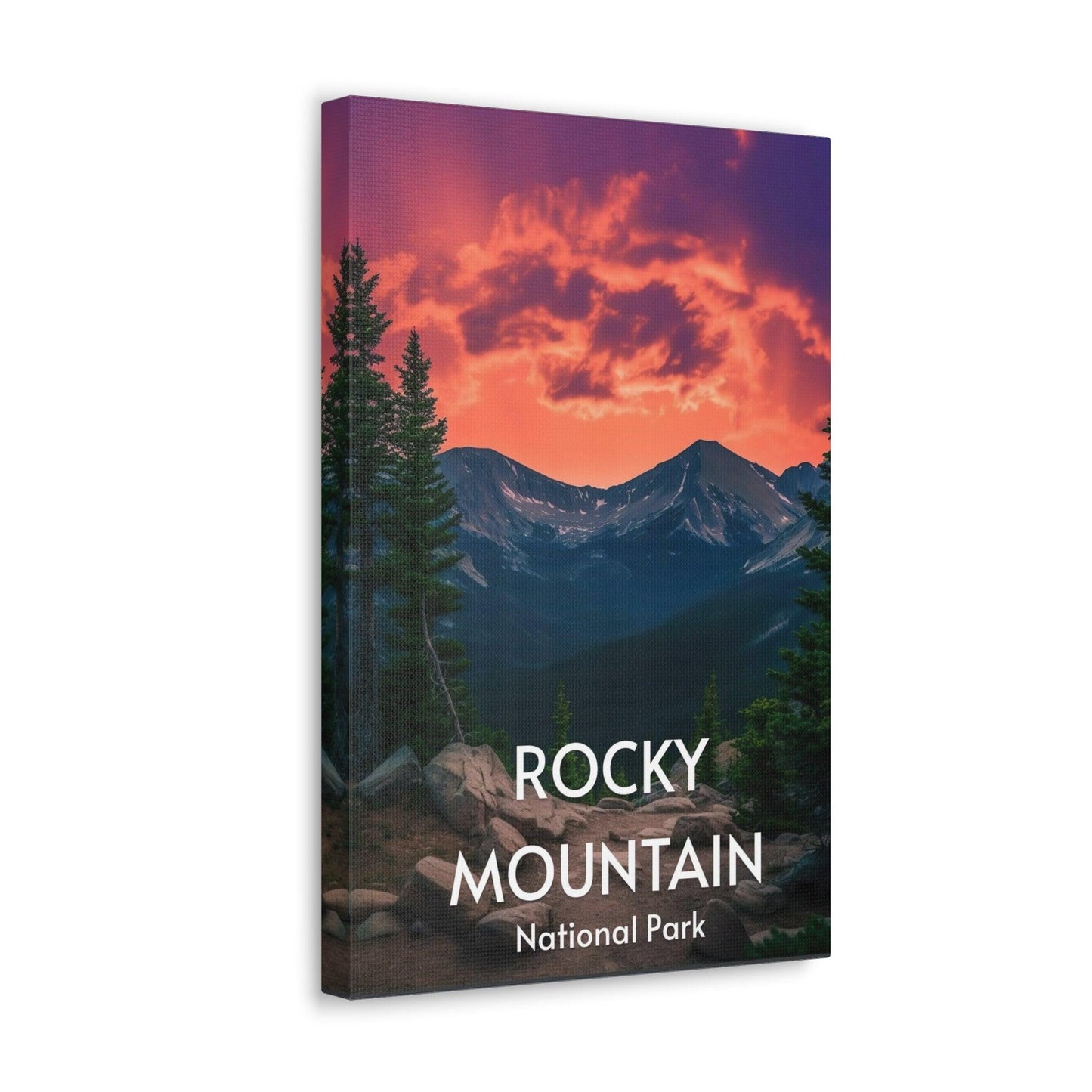 Rocky Mountain Canvas Print - Wander Trails