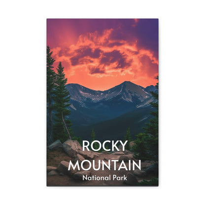 Rocky Mountain Canvas Print - Wander Trails