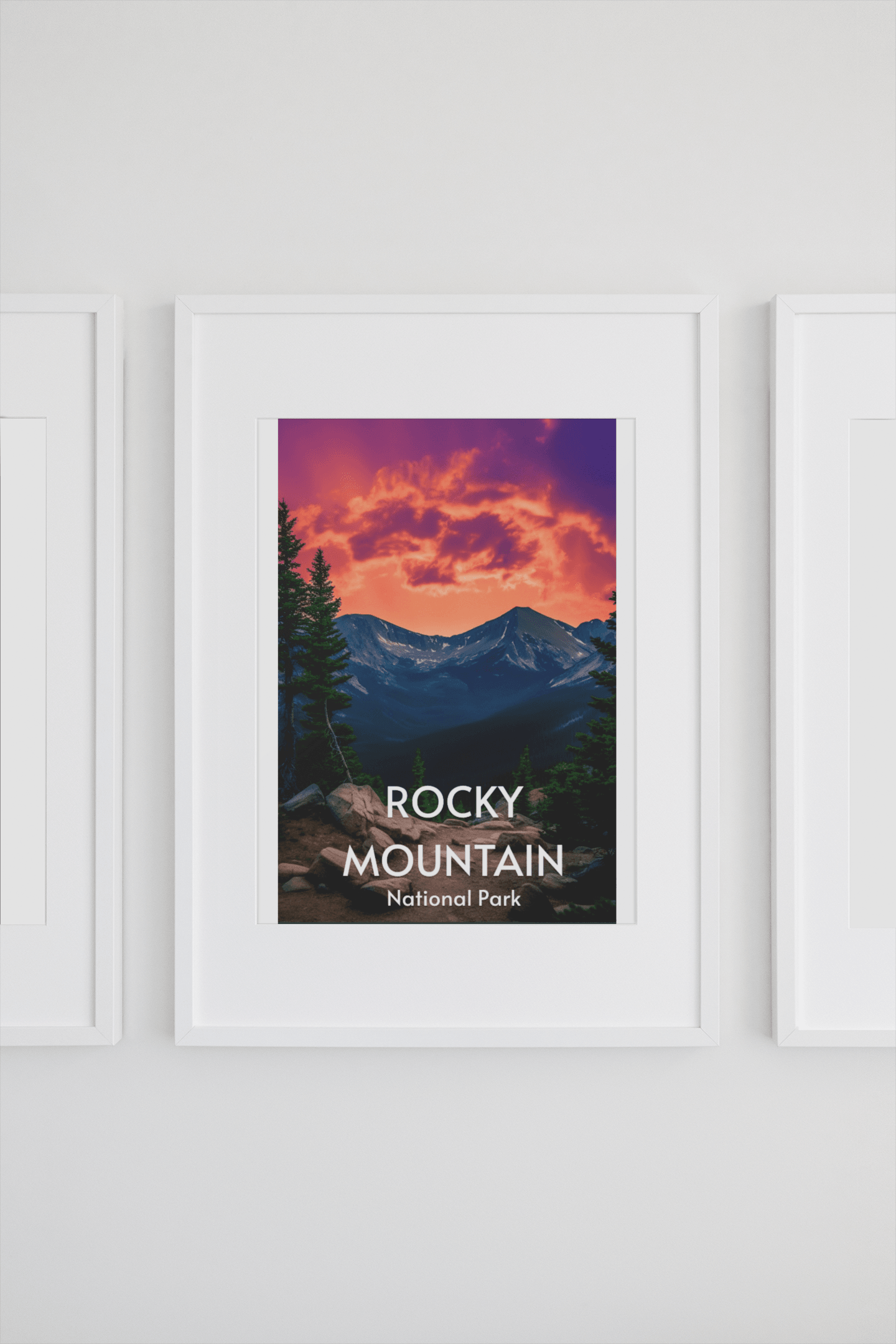 Rocky Mountain Poster - Premium Matte Posters - Wander Trails