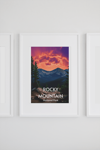 Rocky Mountain Poster - Premium Matte Posters - Wander Trails