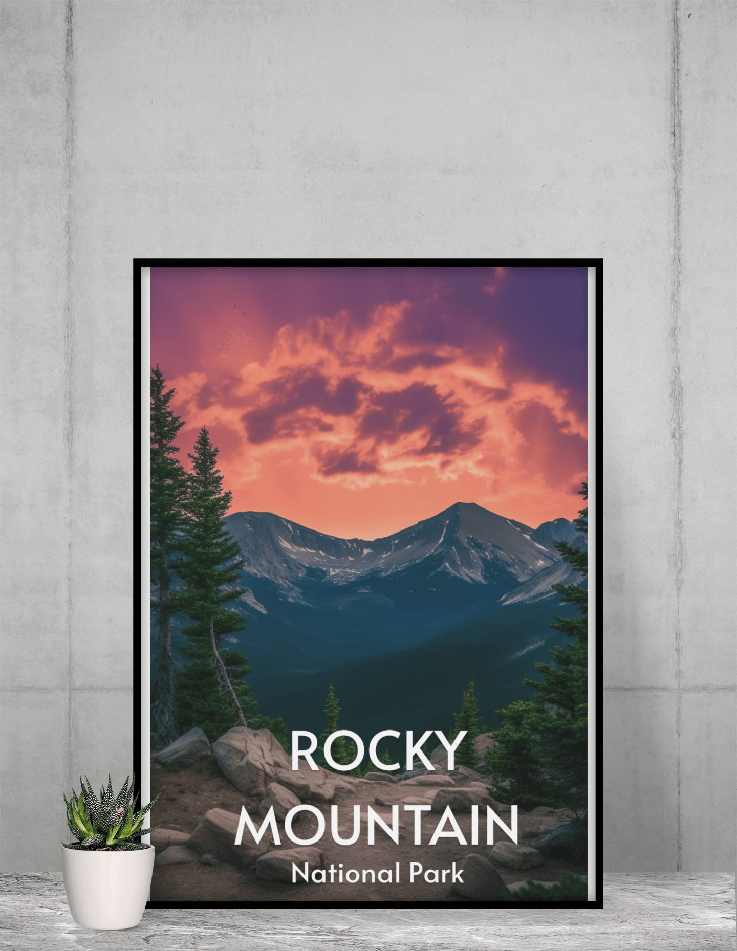 Rocky Mountain Poster - Premium Matte Posters - Wander Trails