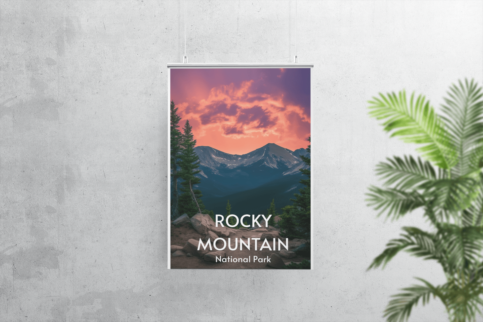 Rocky Mountain Poster - Premium Matte Posters - Wander Trails