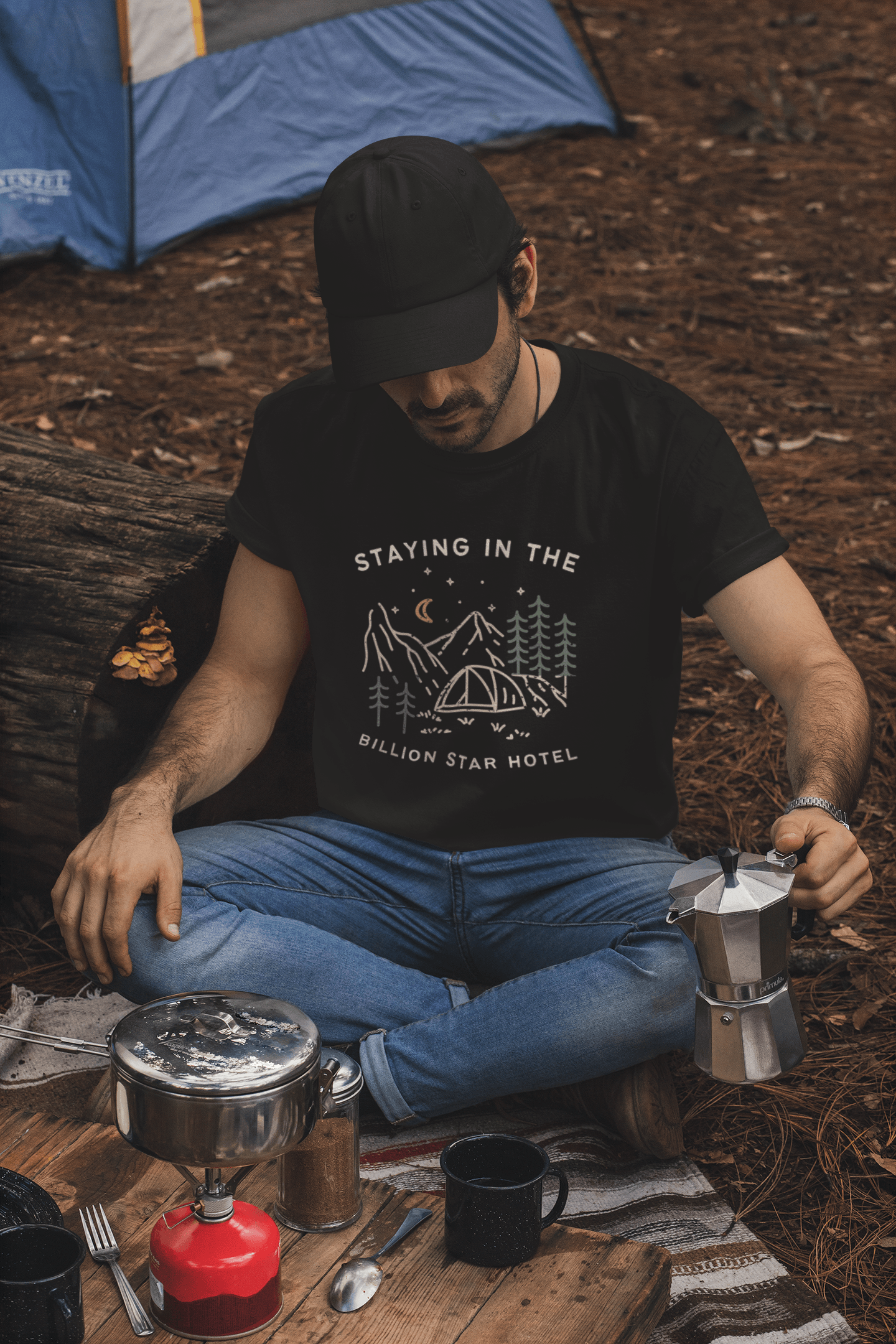 Staying in the Billion Star Hotel Unisex T-shirt - Wander Trails