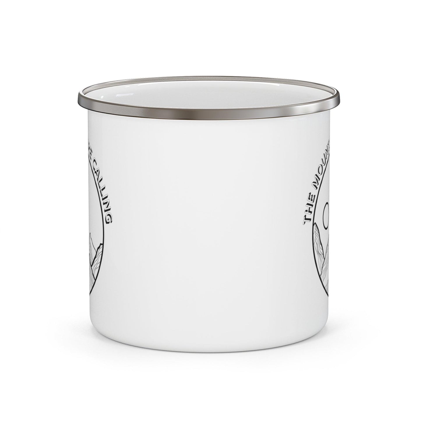 The Mountains Are Calling Enamel Camping Mug - Wander Trails