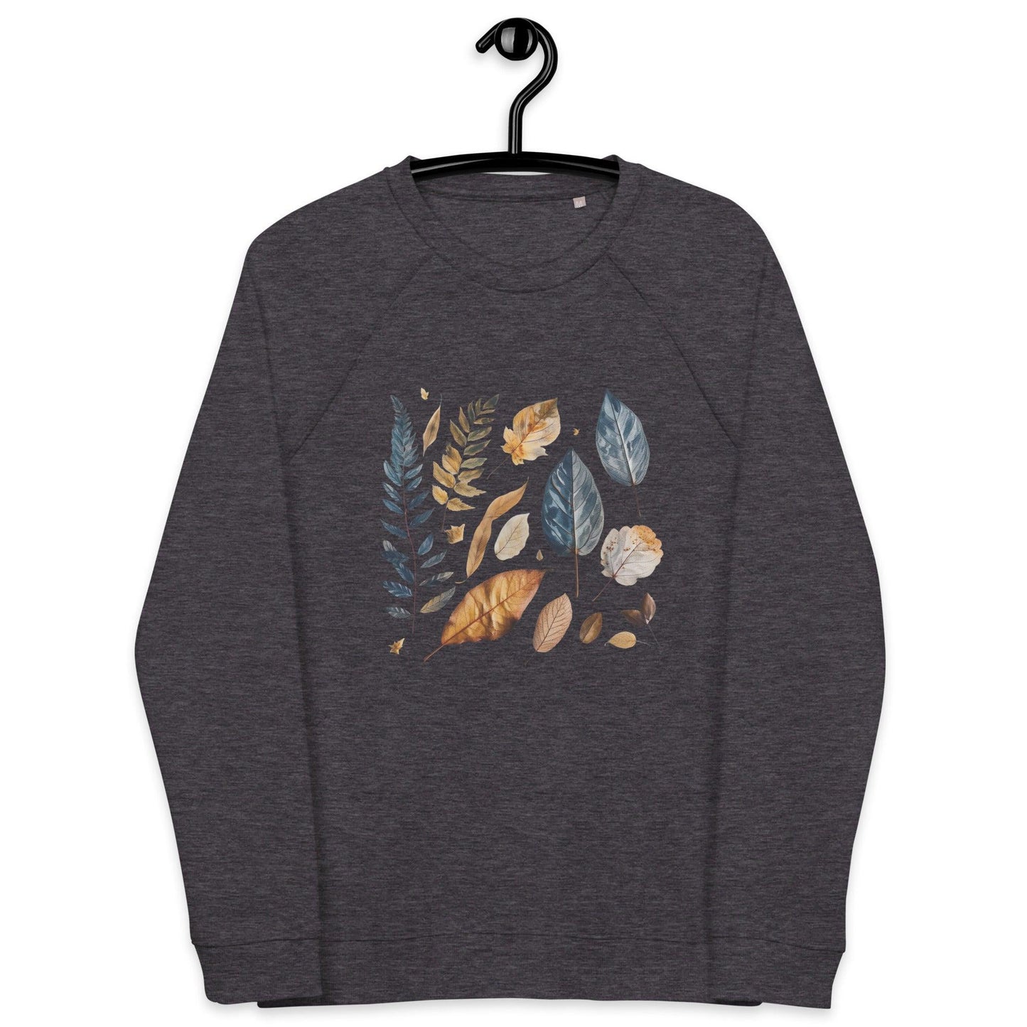 Pressed Fall leaves Unisex organic sweatshirt - Wander Trails