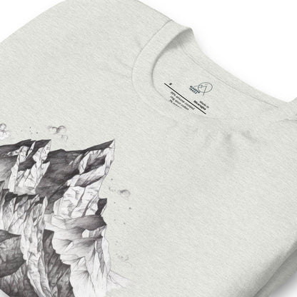 Mountain Range Pencil Art Unisex T-shirt