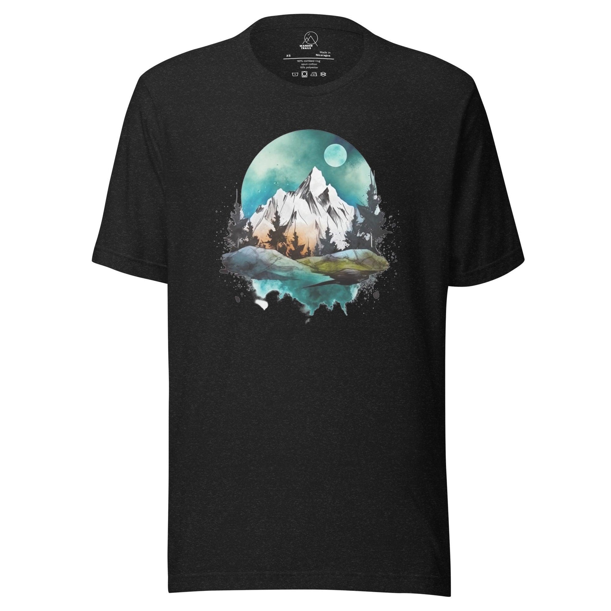 Full Moon Mountain Unisex T-shirt - Wander Trails