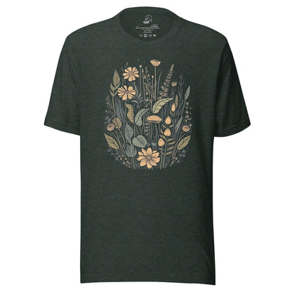 Yellow Wildflowers Retro Unisex T-shirt