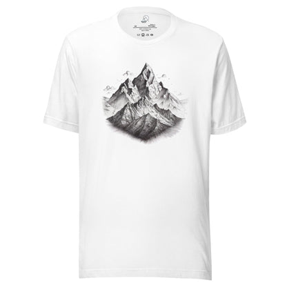 Mountain Range Pencil Art Unisex T-shirt