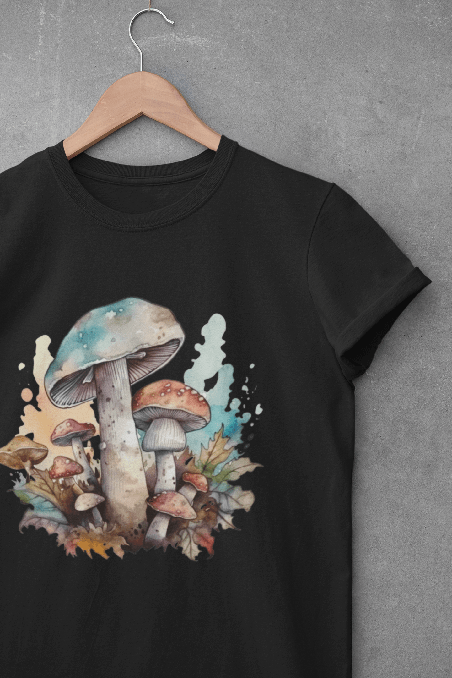 Watercolor Mushrooms Unisex T-shirt - Wander Trails