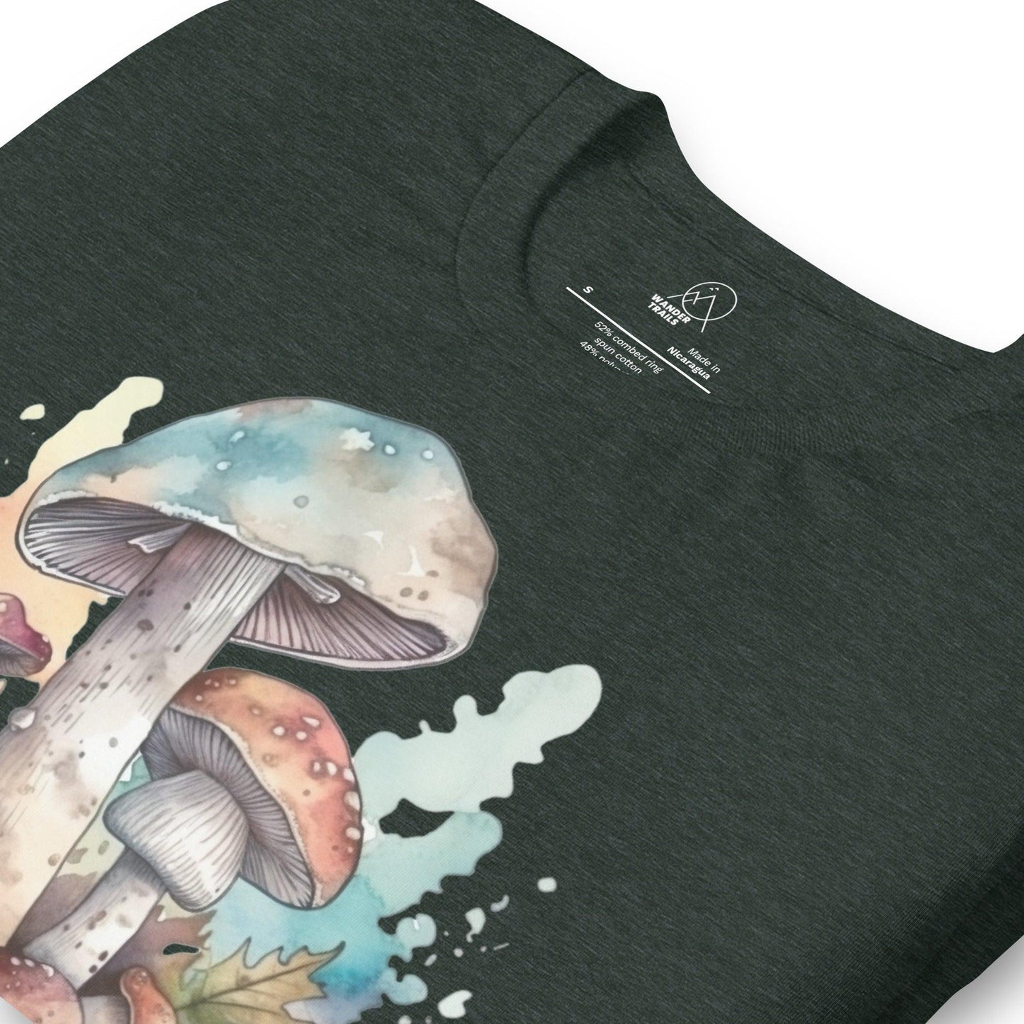 Watercolor Mushrooms Unisex T-shirt - Wander Trails