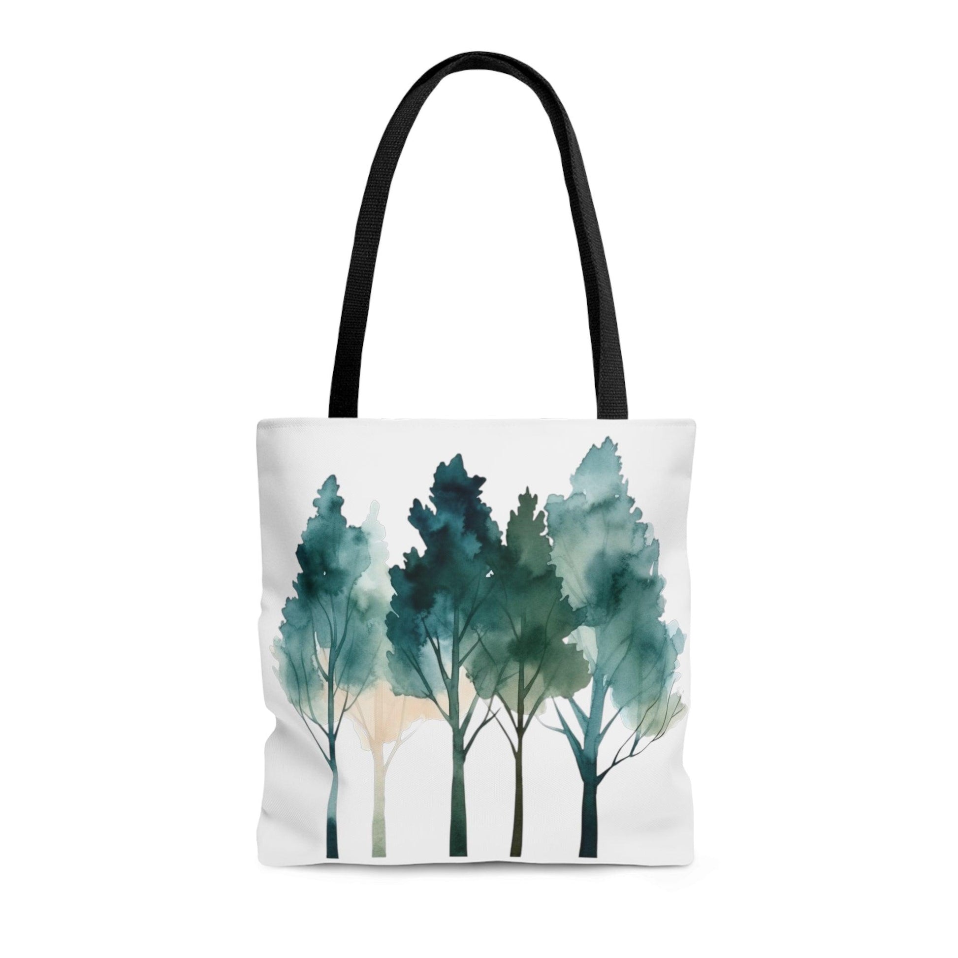 Watercolor Trees Tote Bag - Wander Trails