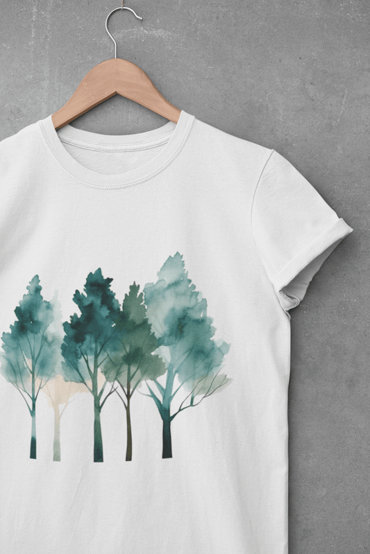 Watercolor Trees Unisex T-shirt - Wander Trails