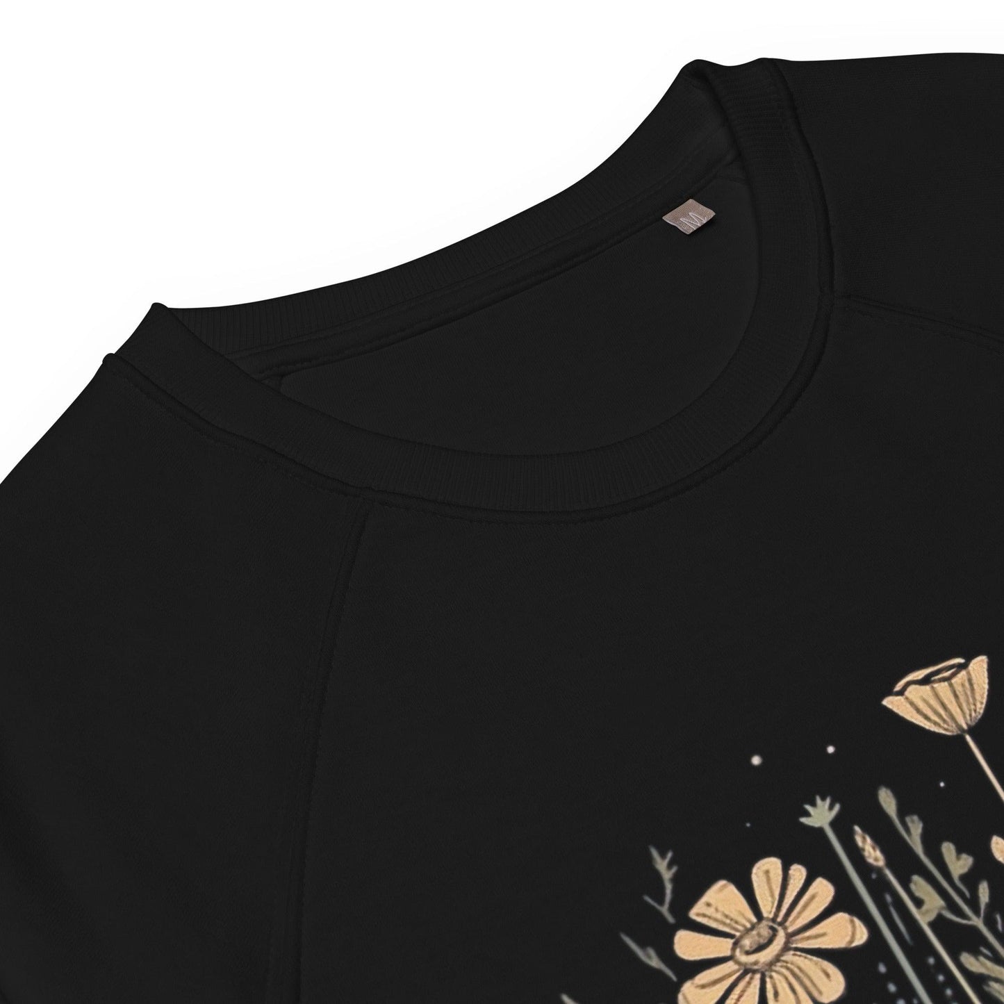 Yellow Wildflowers retro Unisex organic sweatshirt - Wander Trails