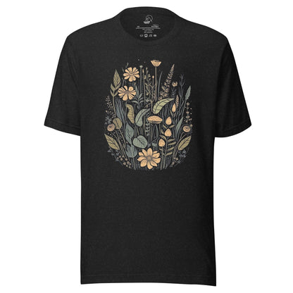 Yellow Wildflowers Retro Unisex T-shirt - Wander Trails