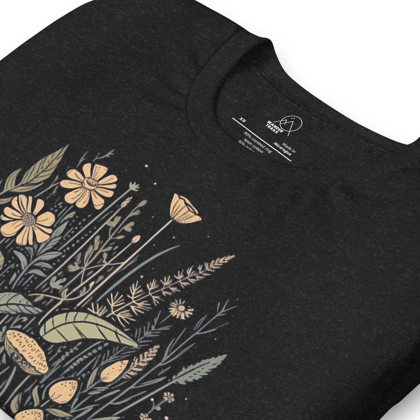 Yellow Wildflowers Retro Unisex T-shirt - Wander Trails