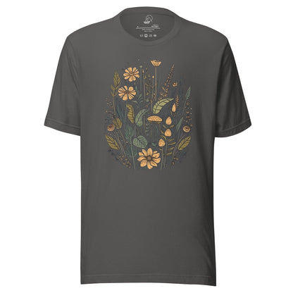 Yellow Wildflowers Retro Unisex T-shirt - Wander Trails