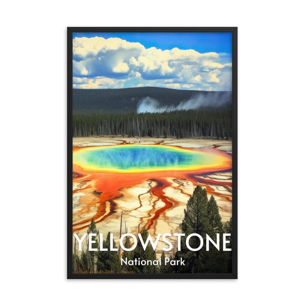 Yellowstone National Park Framed poster - Wander Trails