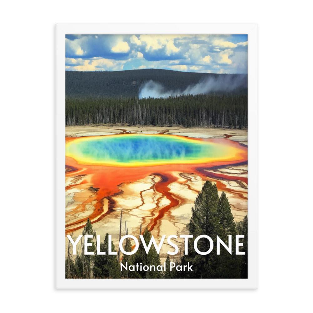 Yellowstone National Park Framed poster - Wander Trails