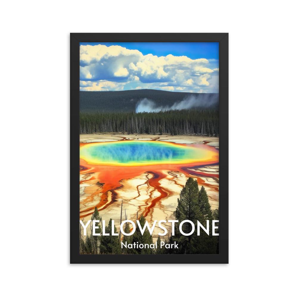 Yellowstone National Park Framed poster - Wander Trails