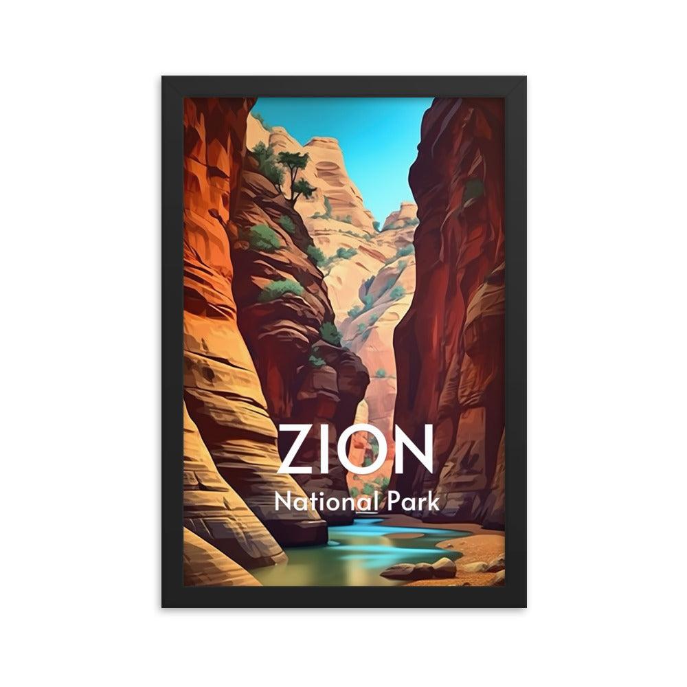 Zion National Park Framed poster - Wander Trails